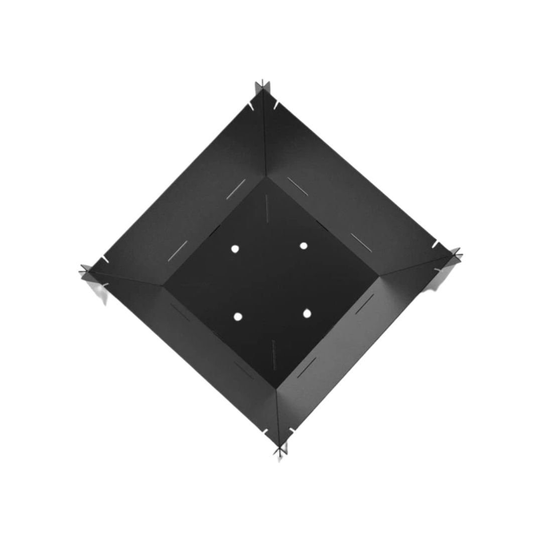 Мангал-гриль Carino квадратный V4 600 мм разборной 615х615х807 мм, металл 3 мм без покрытия