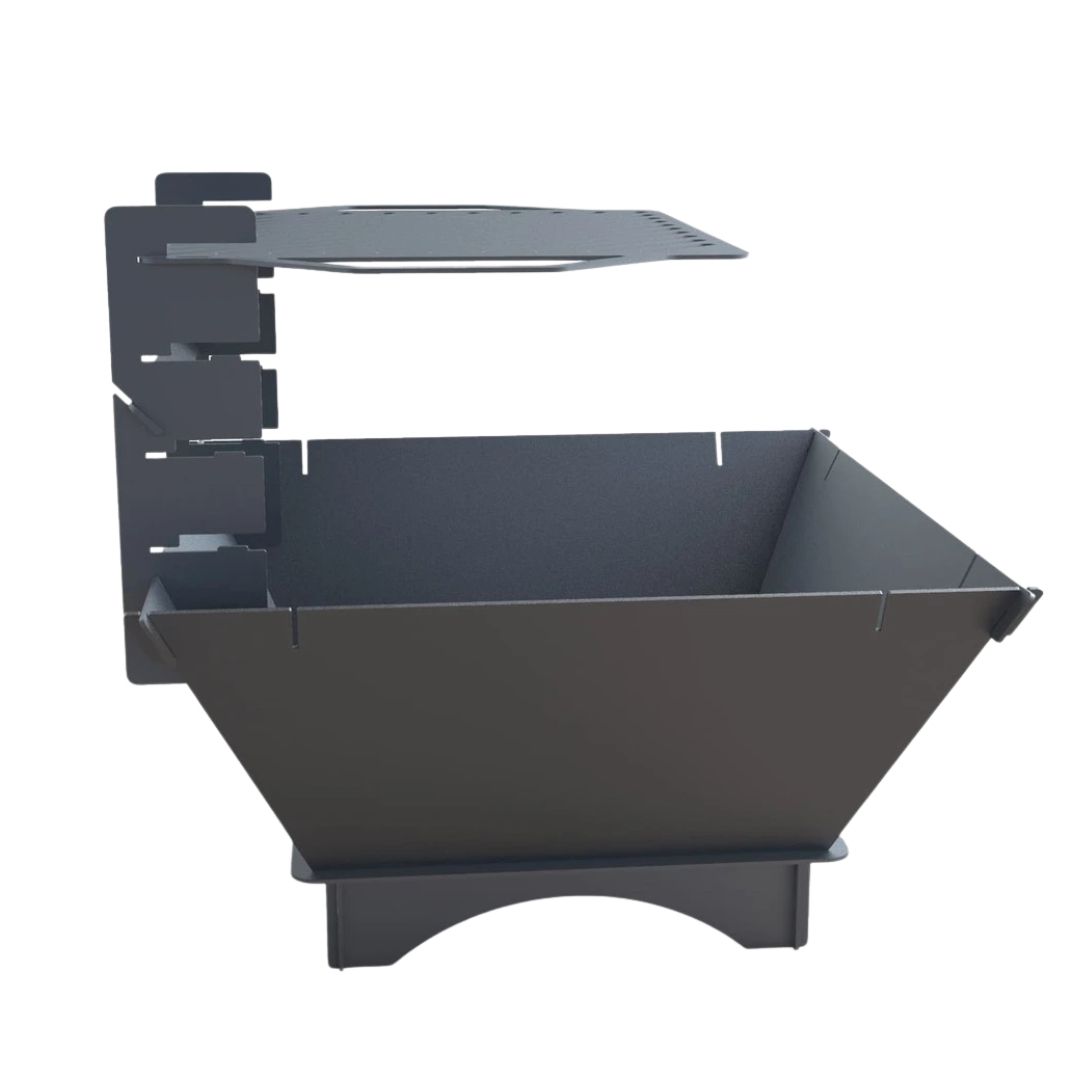 Мангал-гриль Carino квадратный 700 мм разборной 737х737х682 мм, металл 3 мм без покрытия