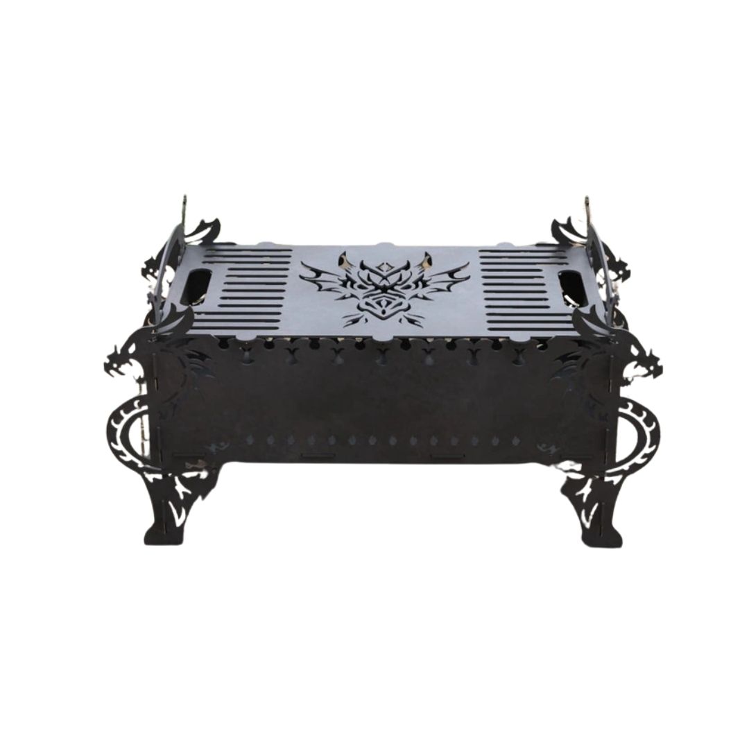 Мангал-гриль Carino Дракон разборной 720х317х347 мм, металл 3 мм без покрытия