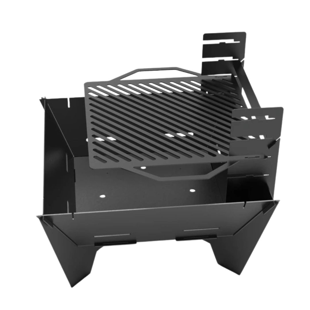 Мангал-гриль Carino квадратный V2 800 мм разборной 813х813х702 мм, металл 3 мм без покрытия