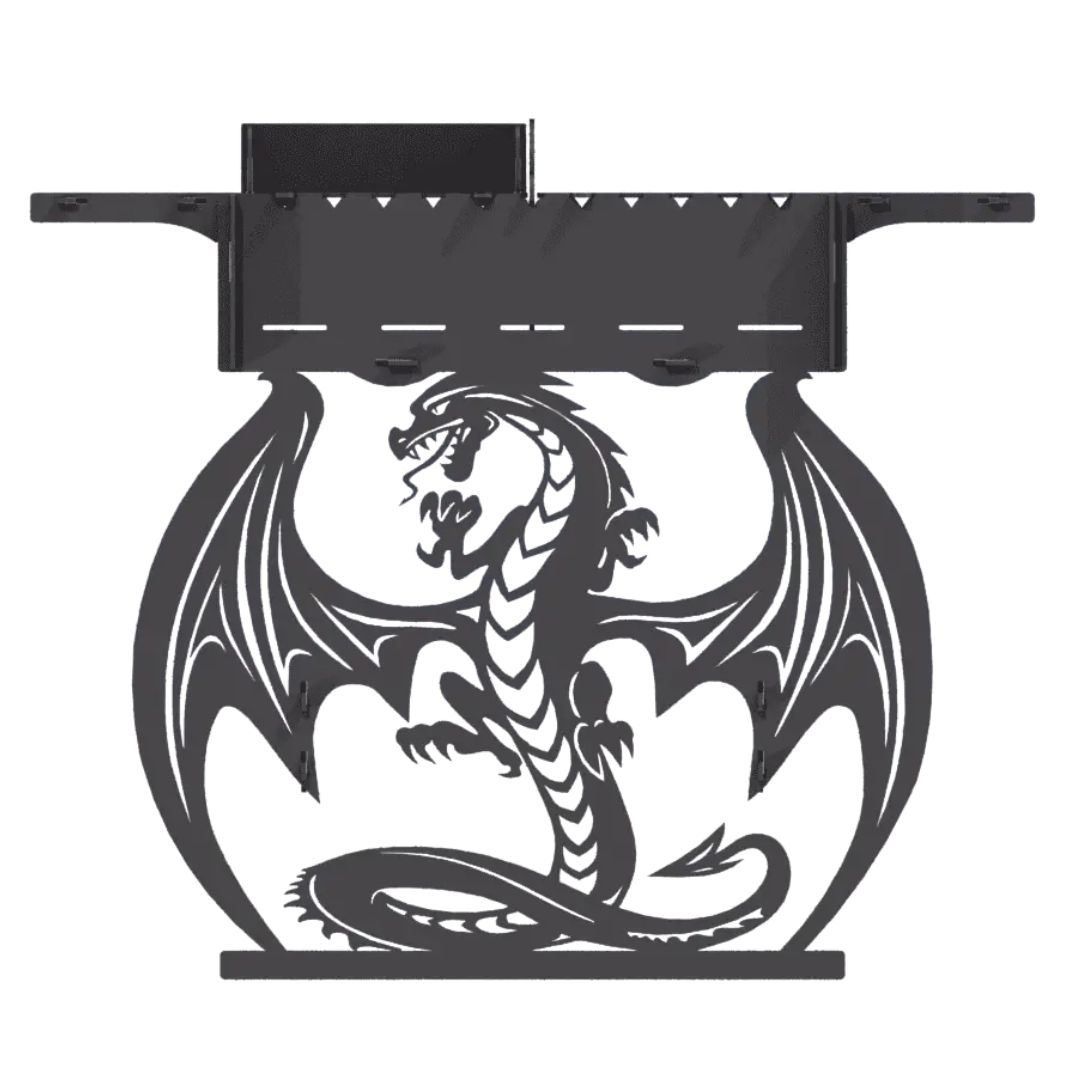 Мангал-гриль Carino Дракон высокий разборный 1014х333х964 мм, металл 3 мм без покрытия