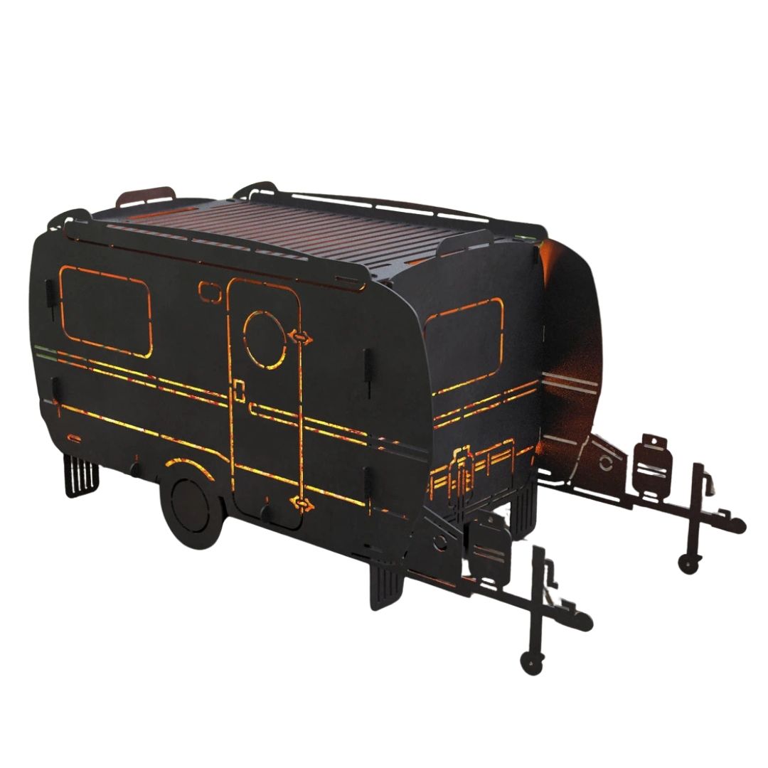 Мангал-гриль Carino Кемпер Трейлер разборной 1025х400х473 мм, металл 3 мм без покрытия