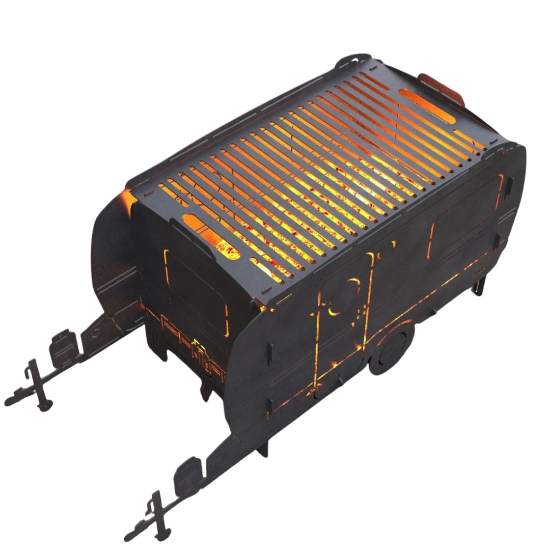 Мангал-гриль Carino Кемпер Трейлер разборной 1025х400х473 мм, металл 3 мм без покрытия