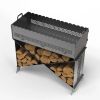 Мангал-гриль Carino Brazier X V1 Полоска разборной с грилем 1212х370х820 мм, металл 3 мм без покрытия