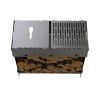 Мангал-гриль Carino Brazier X V2 Веток разборной с грилем 760х370х820 мм, металл 3 мм без покрытия