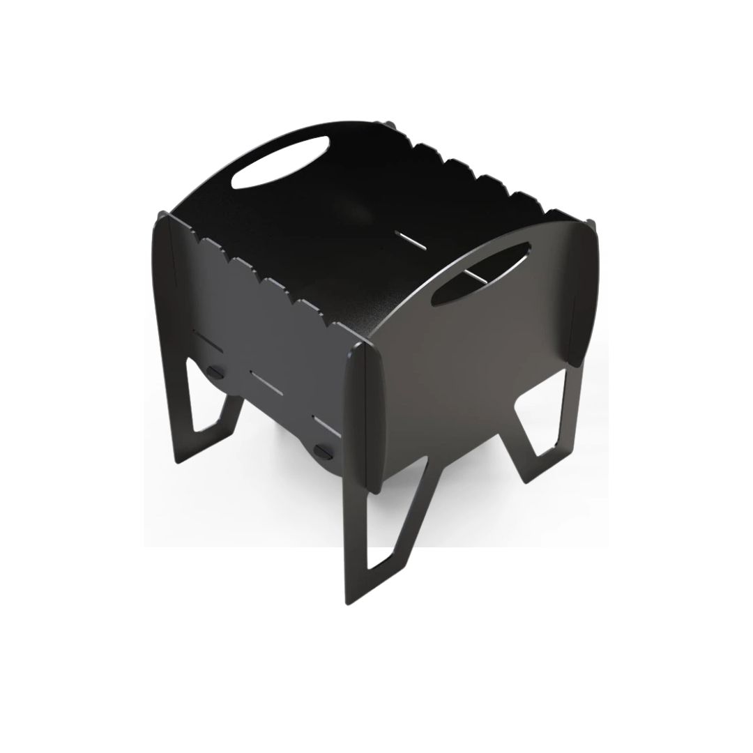 Мангал-гриль Carino Мираж разборной с грилем 363х363х366 мм, металл 3 мм без покрытия