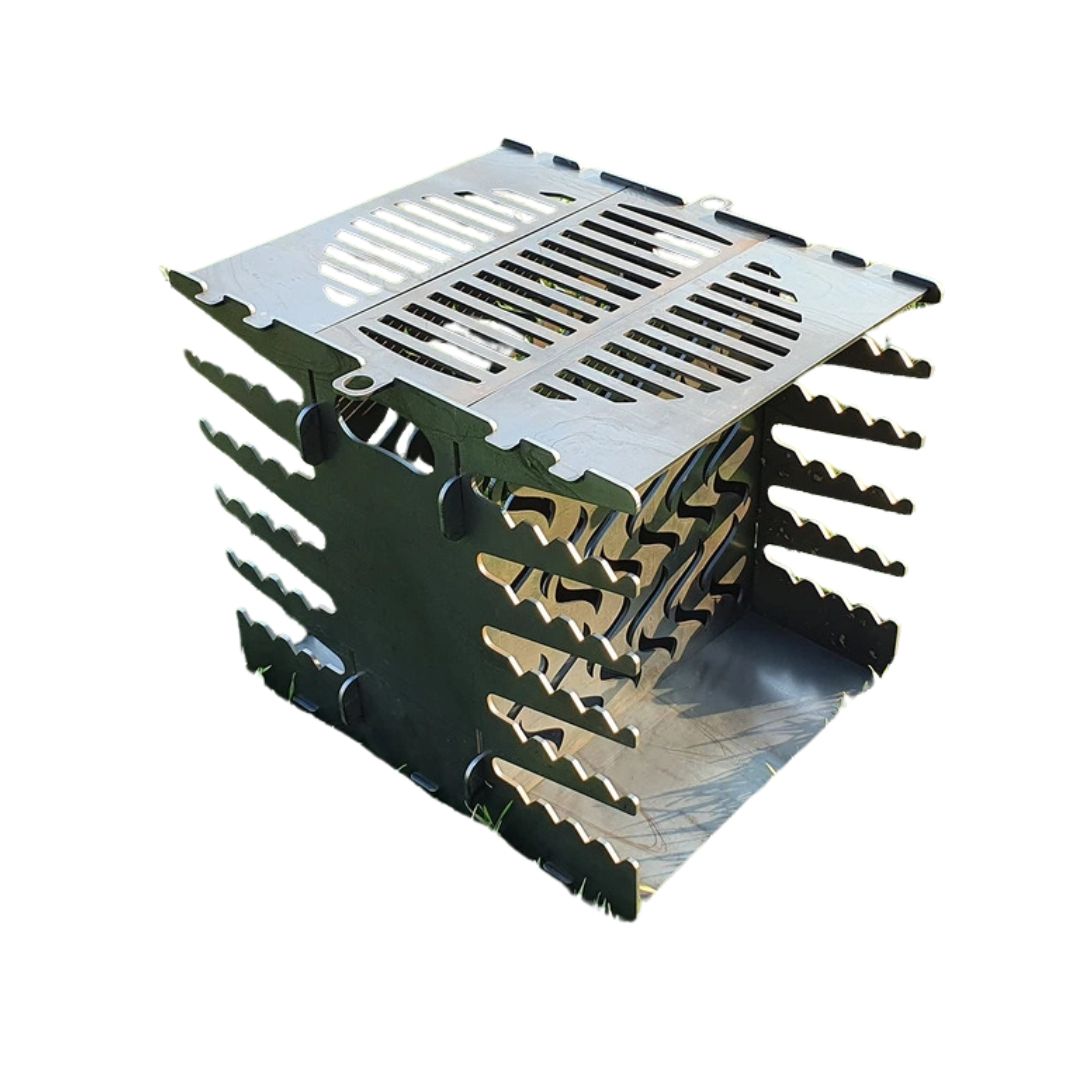 Мангал-гриль Carino вертикальный Эко двусторонний разборной 460х356х442 мм, металл 3 мм без покрытия