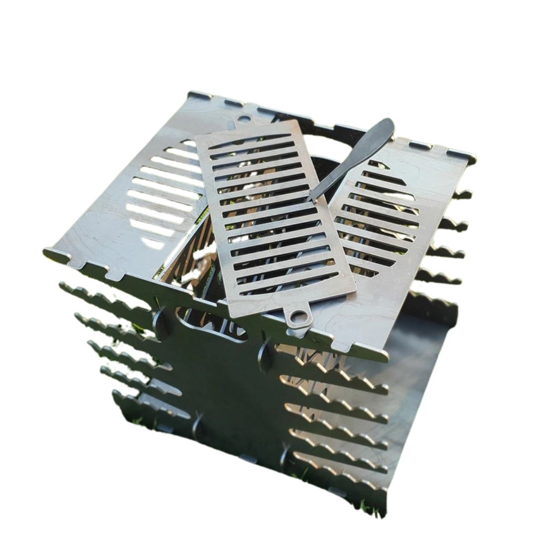 Мангал-гриль Carino вертикальный Эко двусторонний разборной 460х356х442 мм, металл 3 мм без покрытия