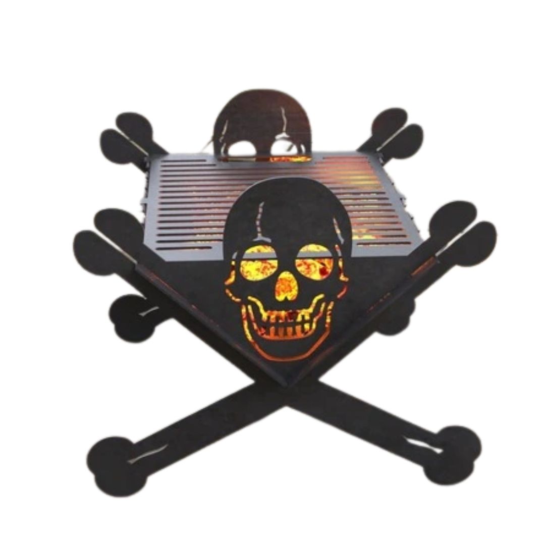 Мангал-гриль Carino Веселый Роджер разборной 500х486х406 мм, металл 3 мм без покрытия