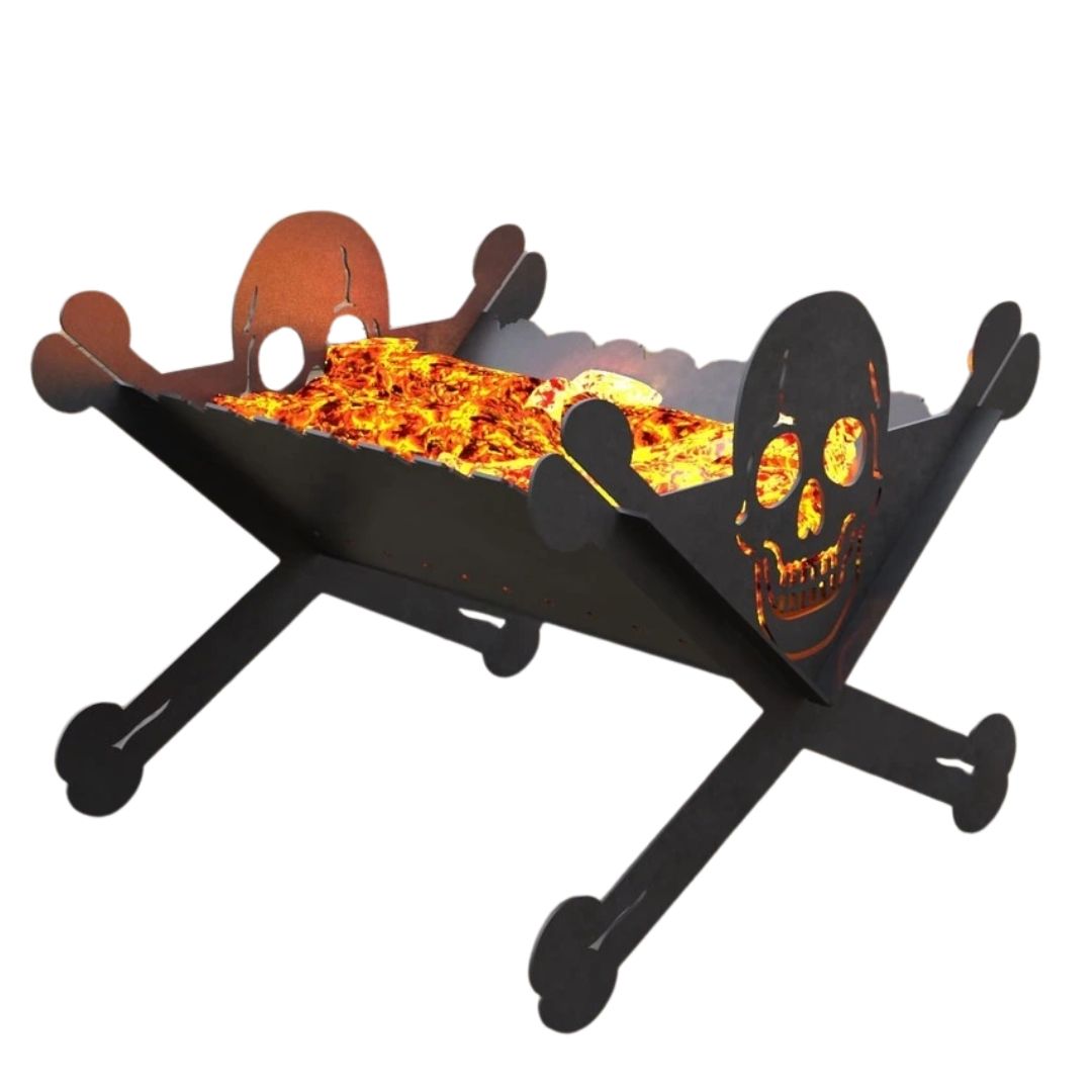 Мангал-гриль Carino Веселый Роджер разборной 500х486х406 мм, металл 3 мм без покрытия