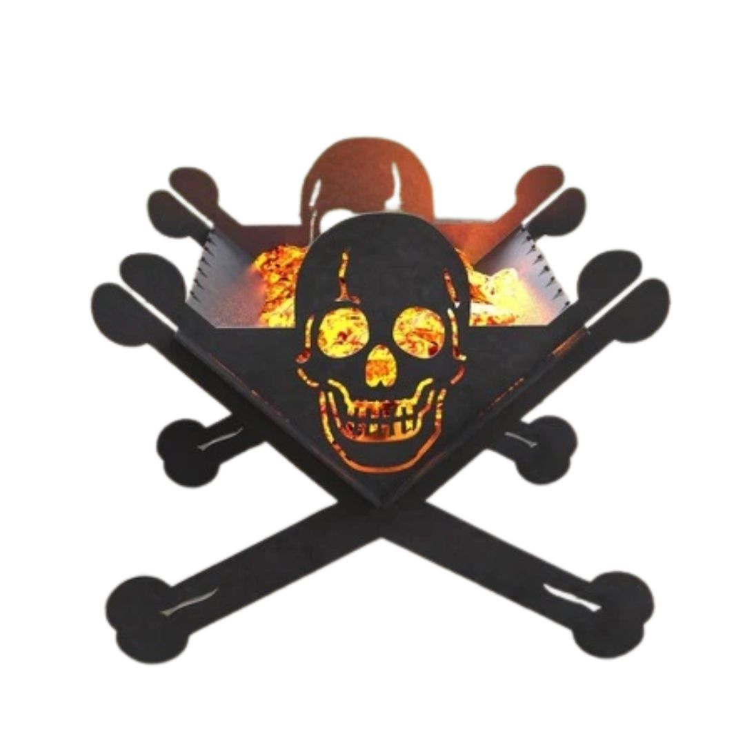 Мангал-гриль Carino Веселый Роджер разборной 500х486х406 мм, металл 3 мм без покрытия