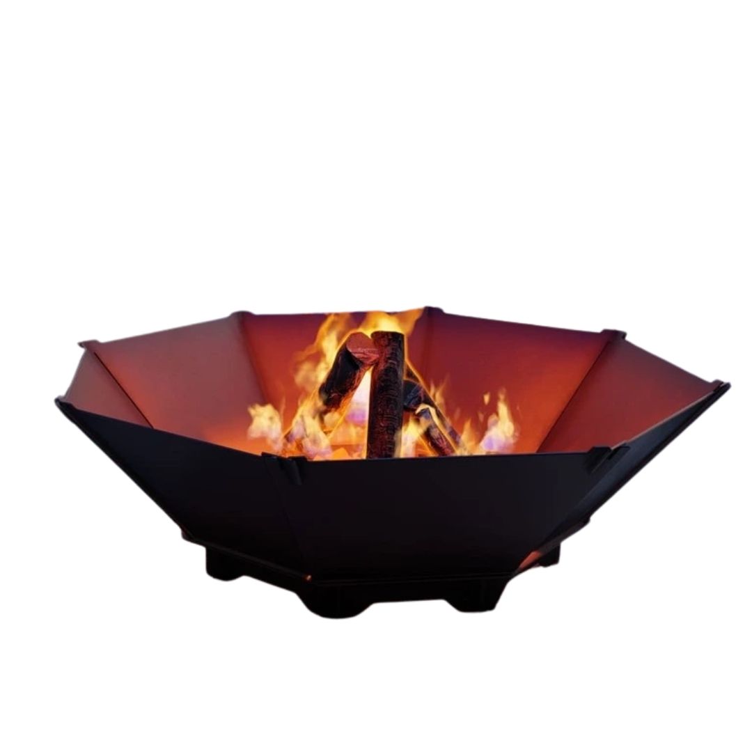 Чаша для костра Carino восьмигранная разборная V1 с решеткой гриль 1040х1040х300 мм, металл 3 мм без покрытия