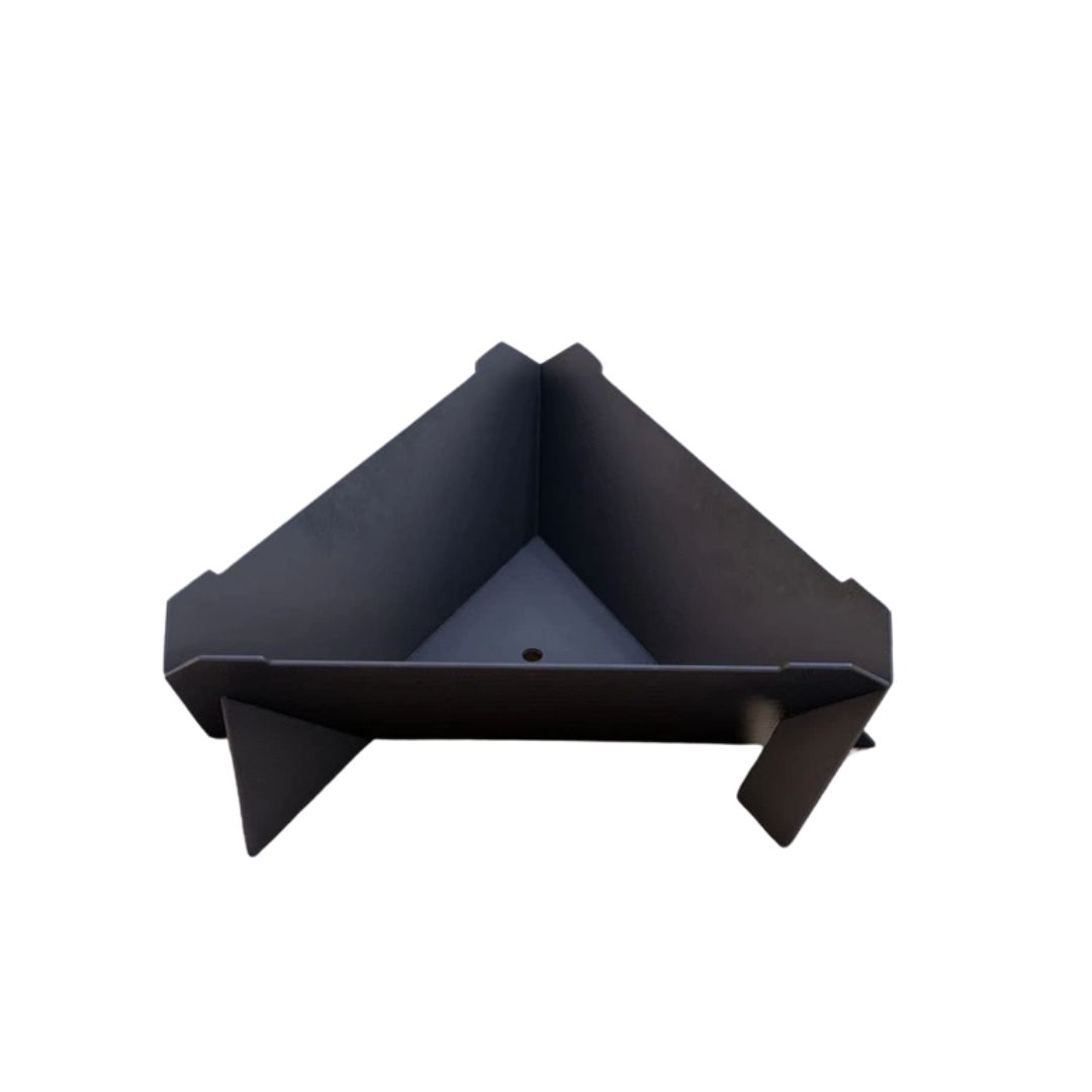 Чаша для костра Carino с грилем треугольная 600 мм разборная 625х570х200 мм, металл 3 мм без покрытия