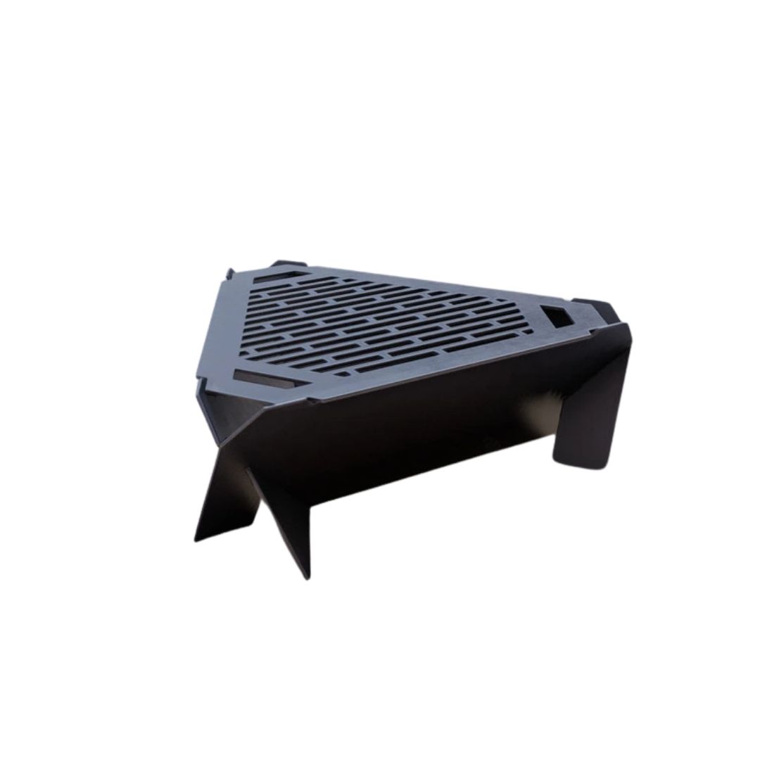 Чаша для костра Carino с грилем треугольная 600 мм разборная 625х570х200 мм, металл 3 мм без покрытия