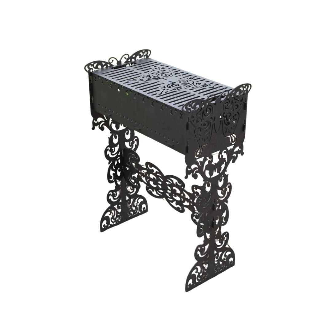 Мангал-гриль Carino Бабочка высокая разборная 600х356х840 мм, металл 3 мм без покрытия