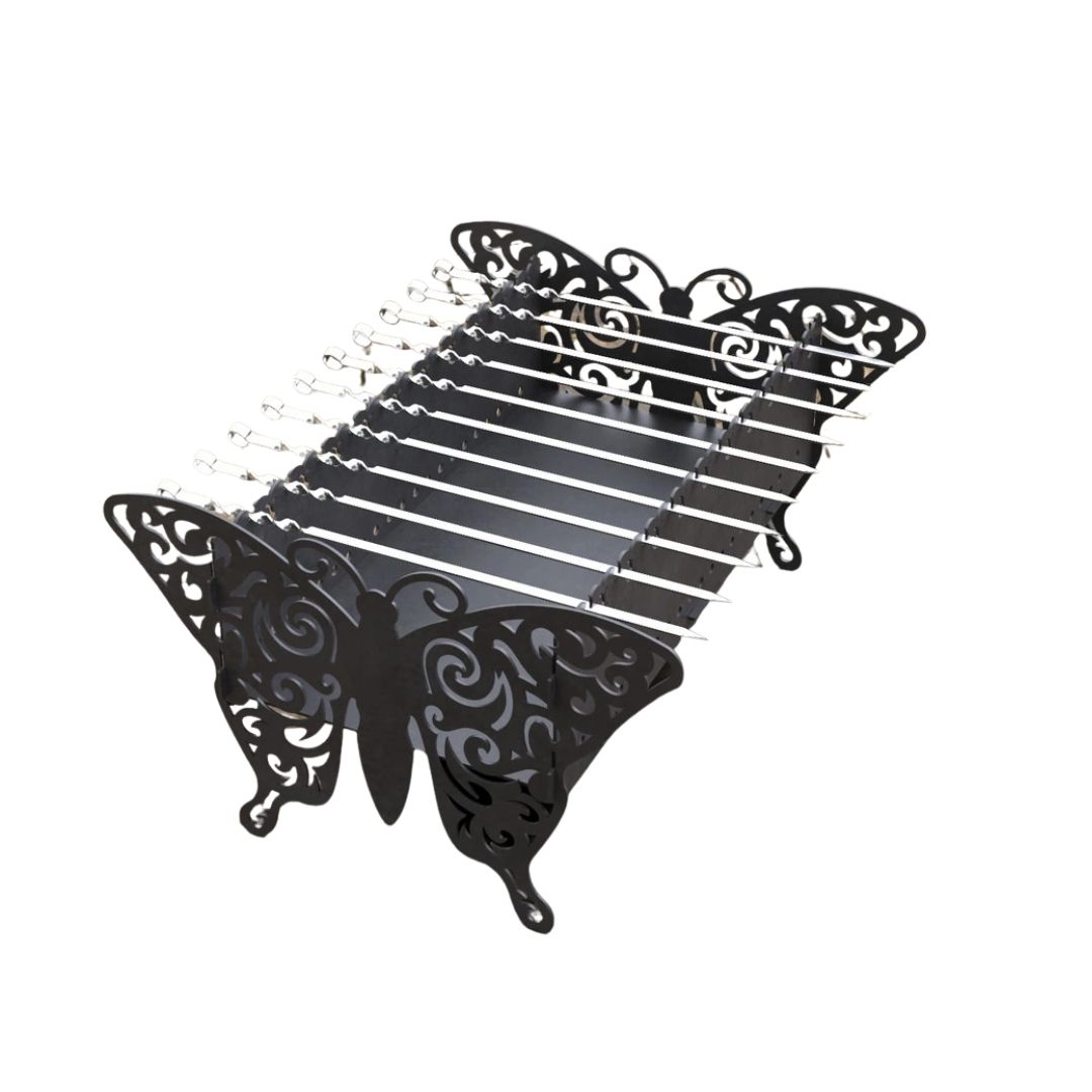 Мангал-гриль Carino Бабочка V2 разборной 600х510х333 мм, металл 3 мм без покрытия