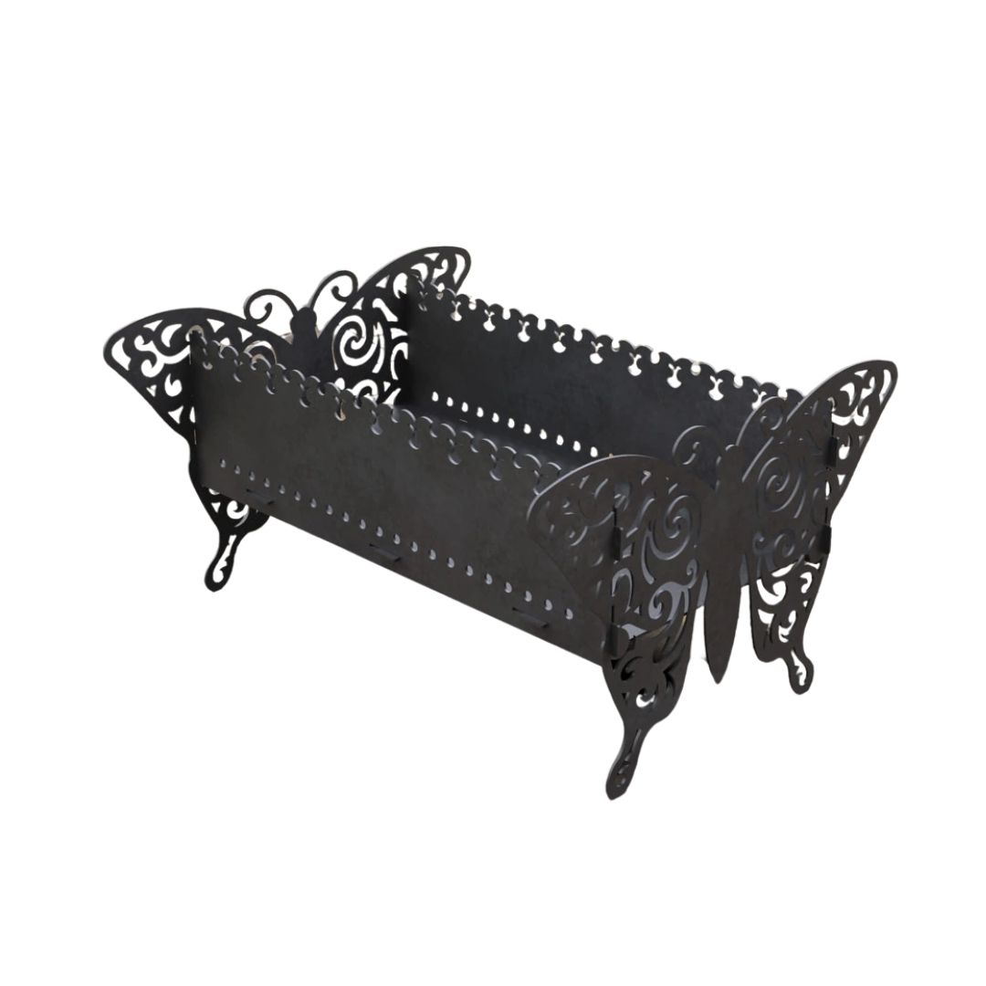 Мангал-гриль Carino Бабочка V2 разборной 600х510х333 мм, металл 3 мм без покрытия