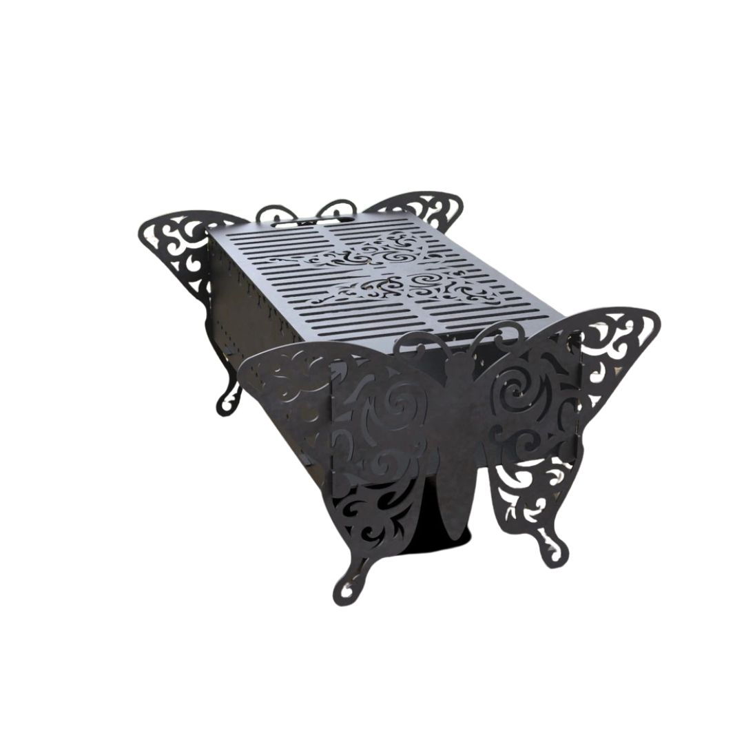 Мангал-гриль Carino Бабочка V2 разборной 600х510х333 мм, металл 3 мм без покрытия