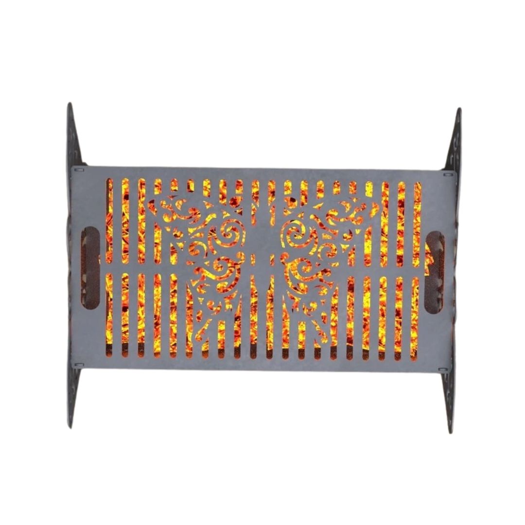 Мангал-гриль Carino Бабочка V2 разборной 600х510х333 мм, металл 3 мм без покрытия