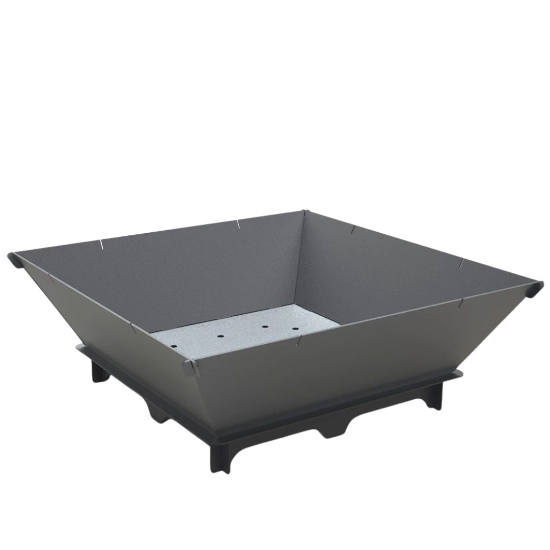 Мангал-гриль Carino квадратный 1000 мм разборной 1042х1042х682 мм, металл 3 мм без покрытия