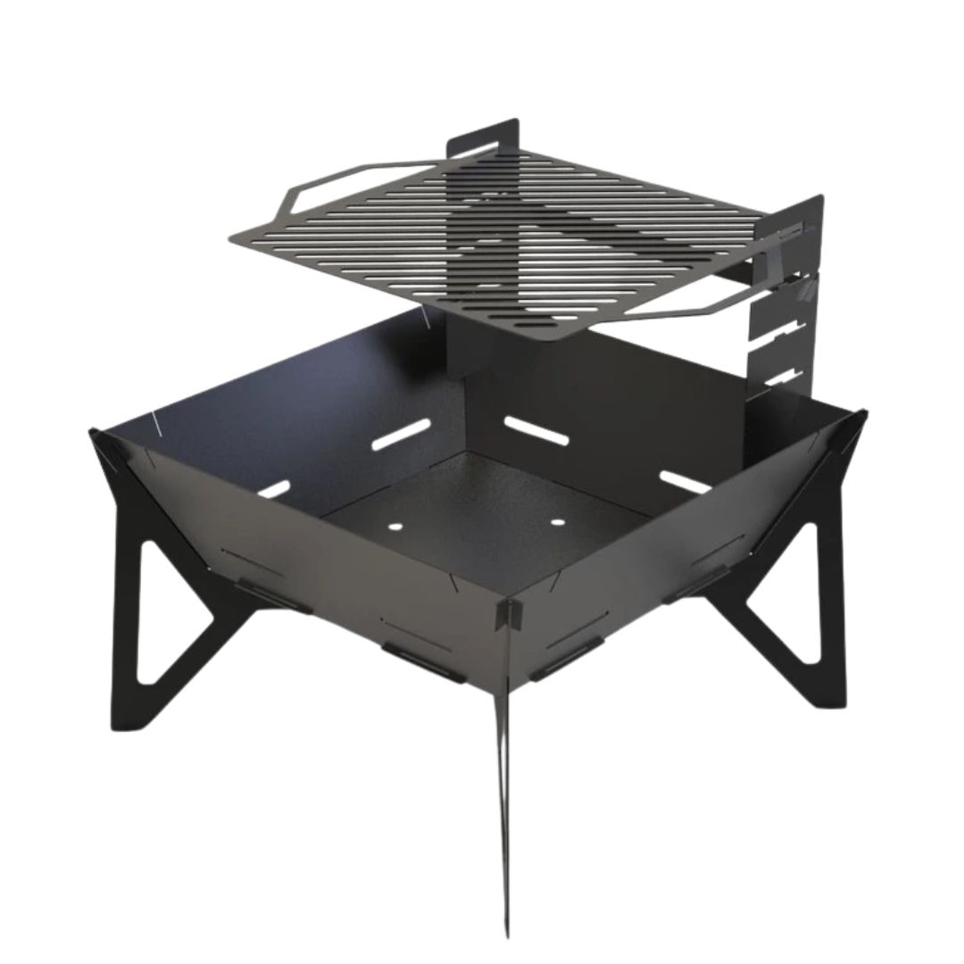 Мангал-гриль Carino квадратный V3 800 мм разборной 813х813х800 мм, металл 3 мм