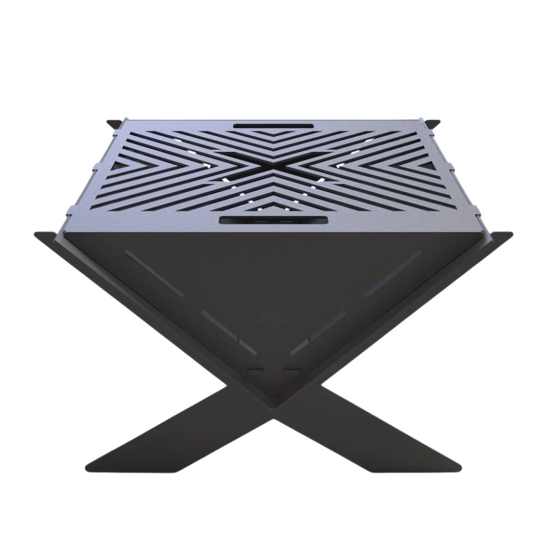 Мангал-гриль Carino X разборной 500х462х278 мм, металл 3 мм без покрытия