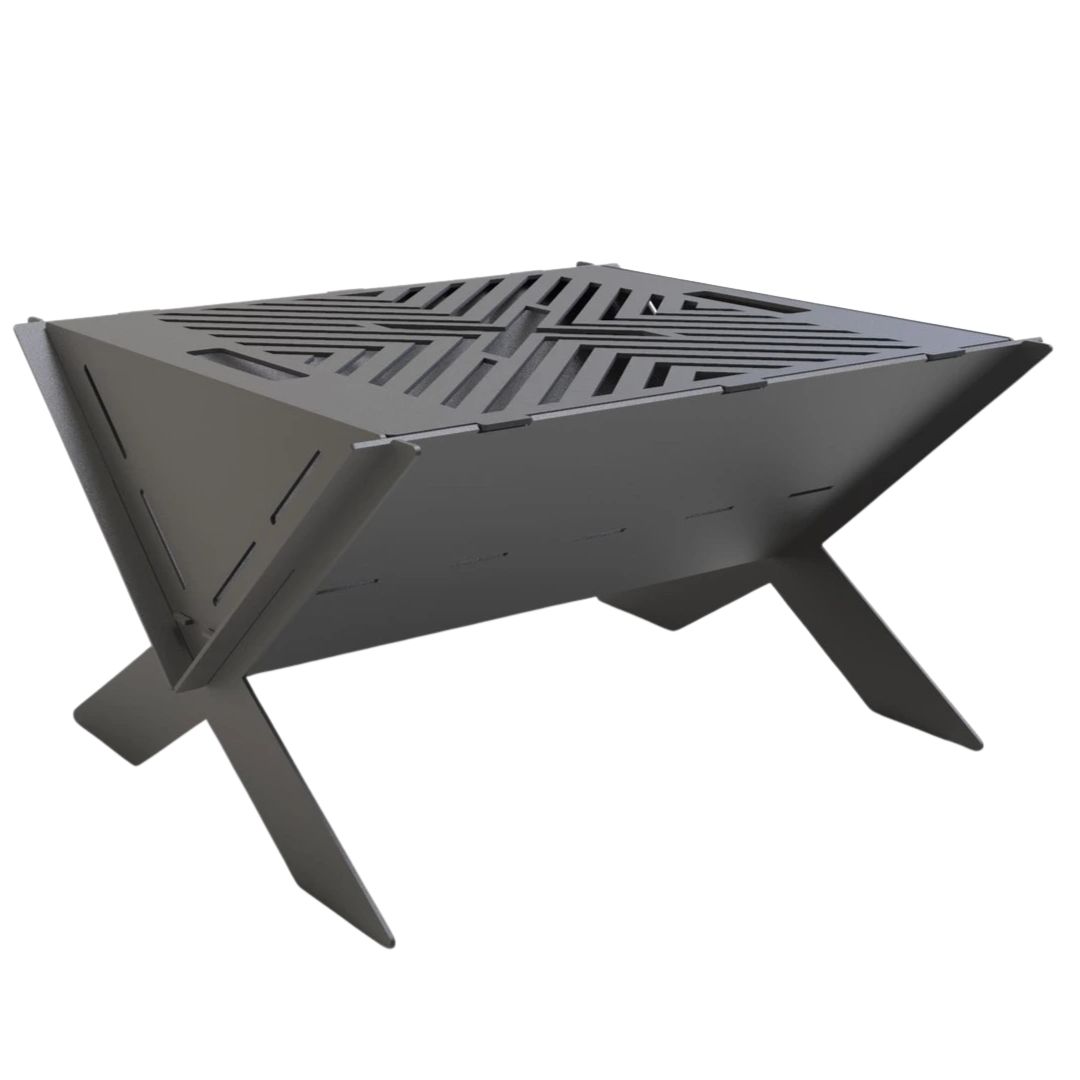 Мангал-гриль Carino X разборной 500х462х278 мм, металл 3 мм без покрытия