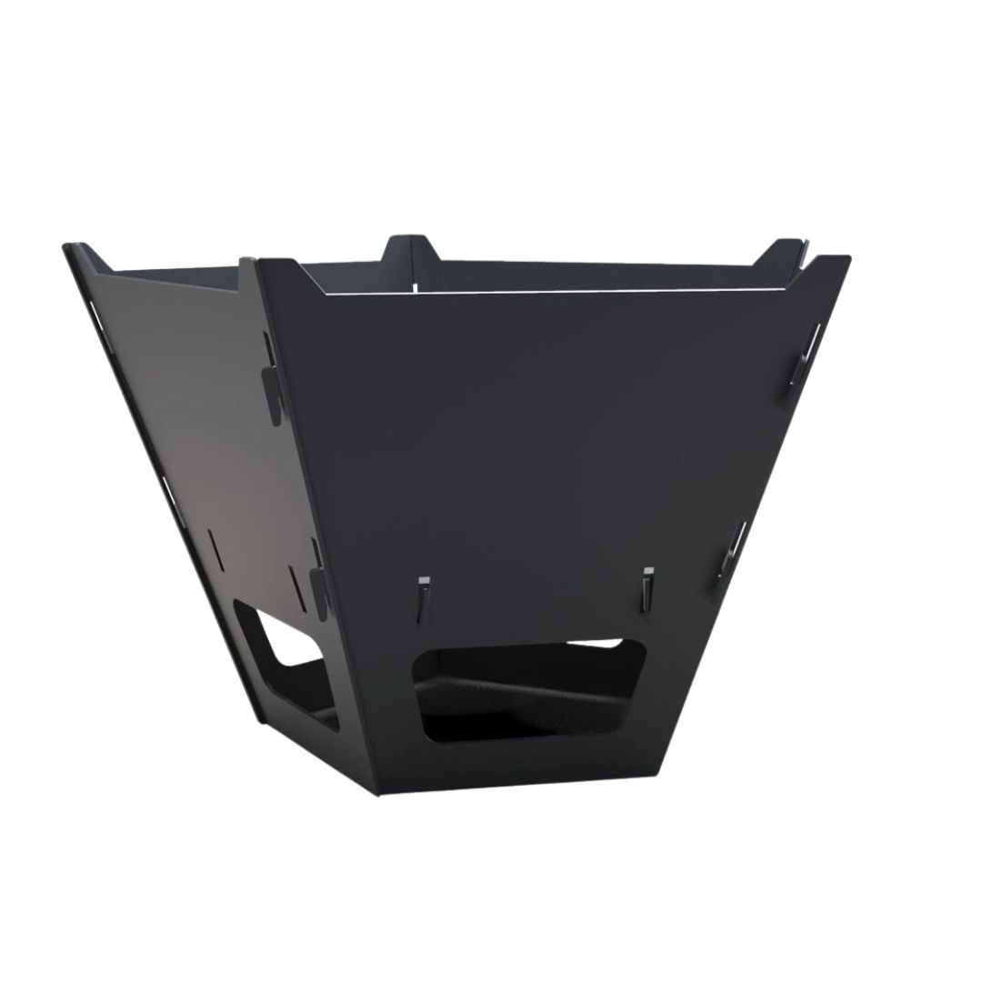 Чаша для костра Carino пятигранная разборная с грилем 800х780х480 мм, металл 3 мм без покрытия