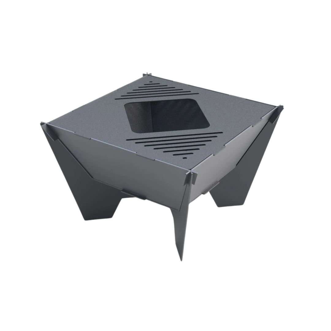 Мангал-гриль Carino квадратный 600 мм разборной 614х614х400 мм, металл 3 мм без покрытия