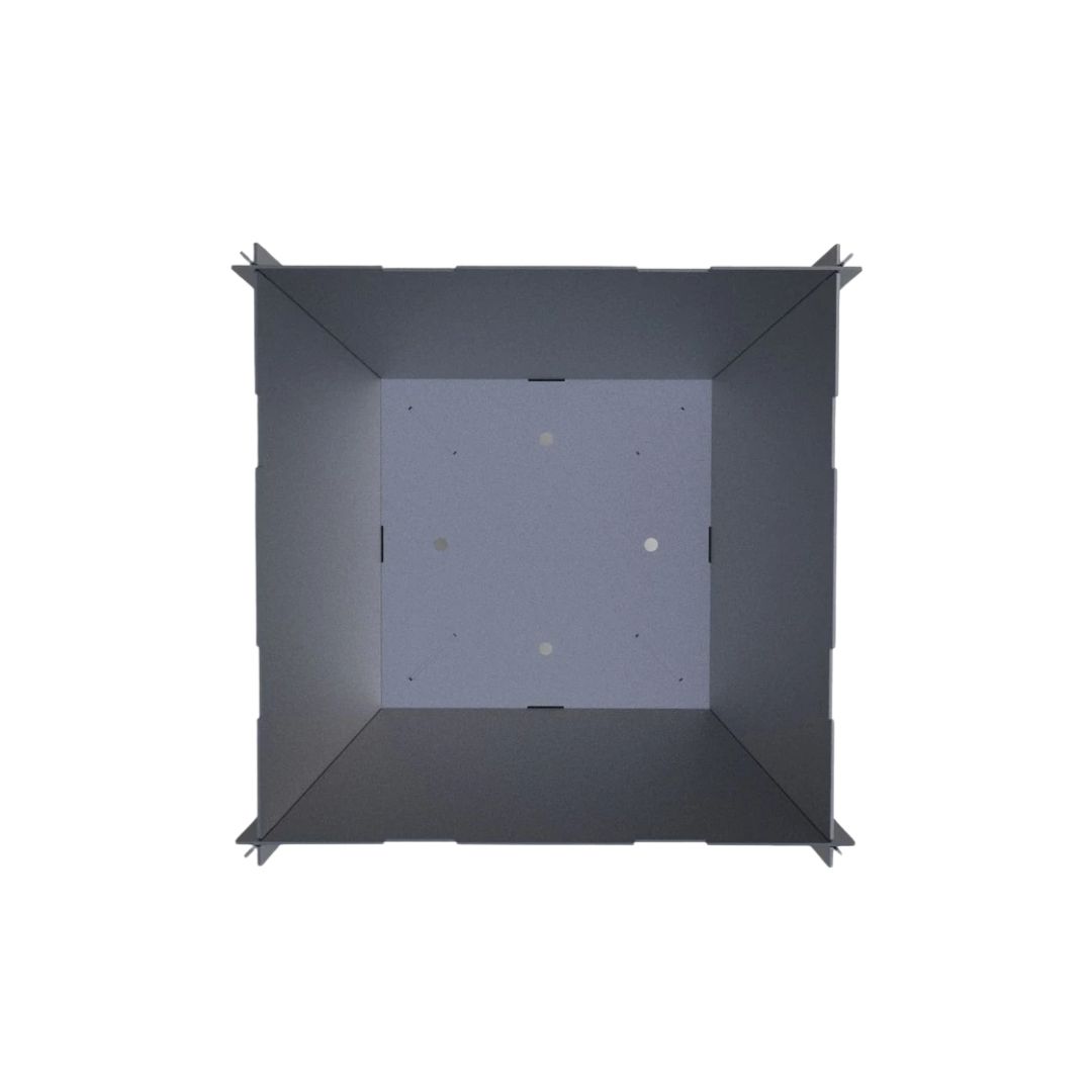 Мангал-гриль Carino квадратный 600 мм разборной 614х614х400 мм, металл 3 мм без покрытия