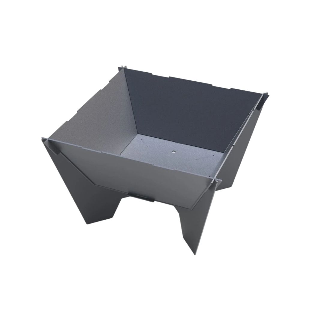 Мангал-гриль Carino квадратный 600 мм разборной 614х614х400 мм, металл 3 мм без покрытия