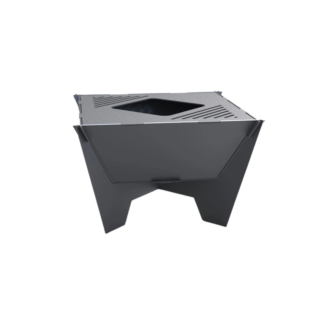 Мангал-гриль Carino квадратный 600 мм разборной 614х614х400 мм, металл 3 мм без покрытия