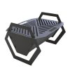 Мангал-гриль Carino Hex разборной с грилем 532х416х360 мм, металл 3 мм без покрытия