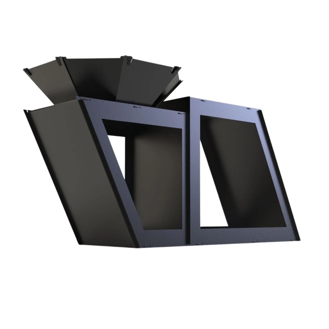 Мангал-гриль Carino Delux разборной с грилем 1980х960х1005 мм, металл 3 мм без покрытия