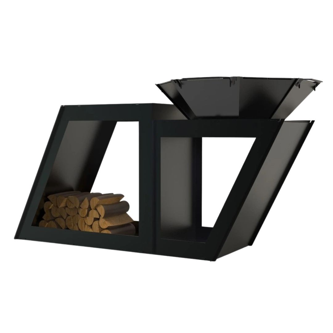 Мангал-гриль Carino Delux разборной с грилем 1980х960х1005 мм, металл 3 мм без покрытия