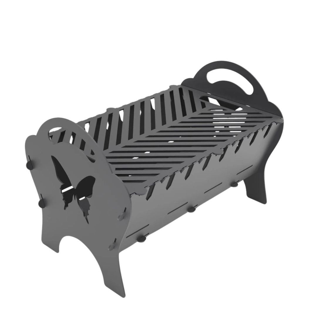 Мангал-гриль Carino Spark Бабочка разборной 500х330х350 мм, металл 3мм без покрытия