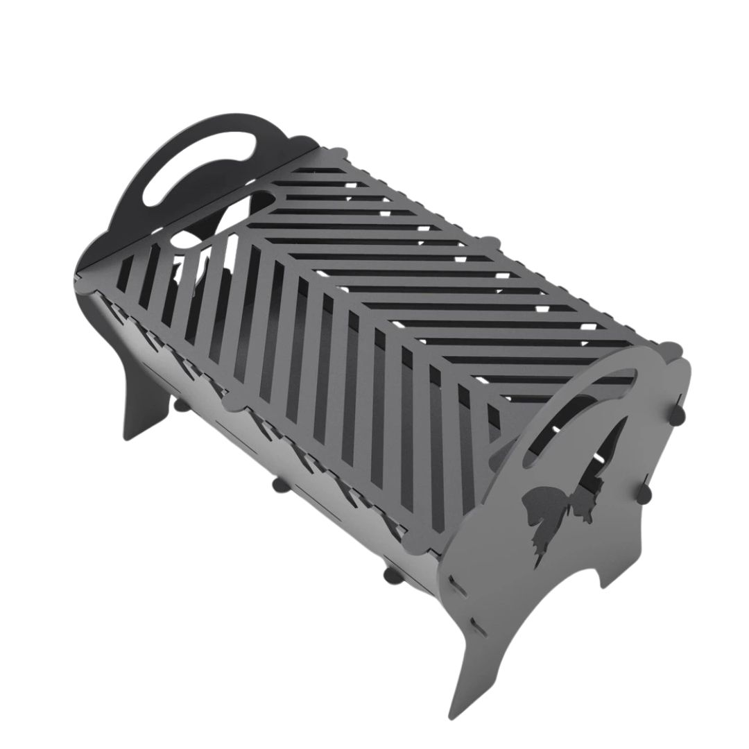 Мангал-гриль Carino Spark Бабочка разборной 500х330х350 мм, металл 3мм без покрытия