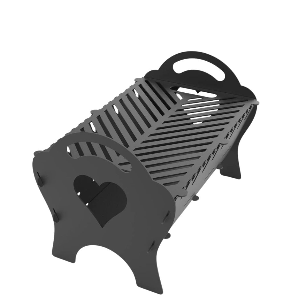 Мангал-гриль Carino Spark Сердце разборной 500х330х350 мм, металл 3 мм без покрытия