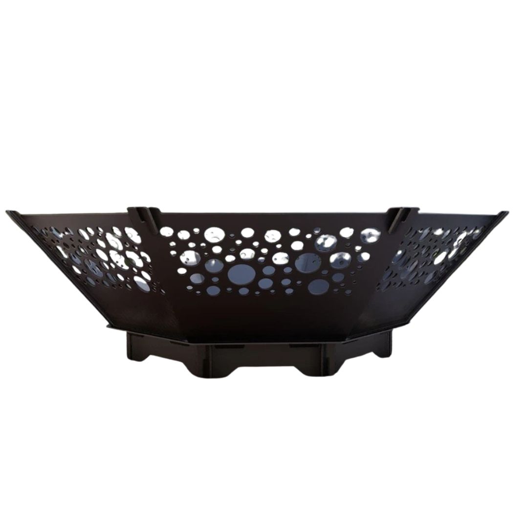 Чаша для костра Carino восмингранная разборная V5 с решеткой гриль 1040х1040х300 г, металл 3 мм без покрытия