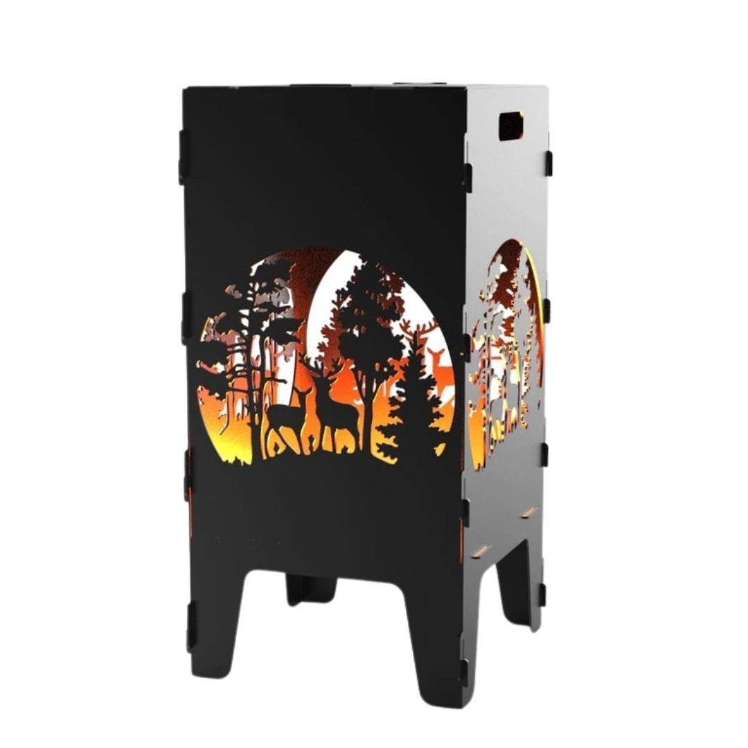 Мангал-барбекю Carino Лес разборной 470х380х753 мм, металл 3 мм без покрытия