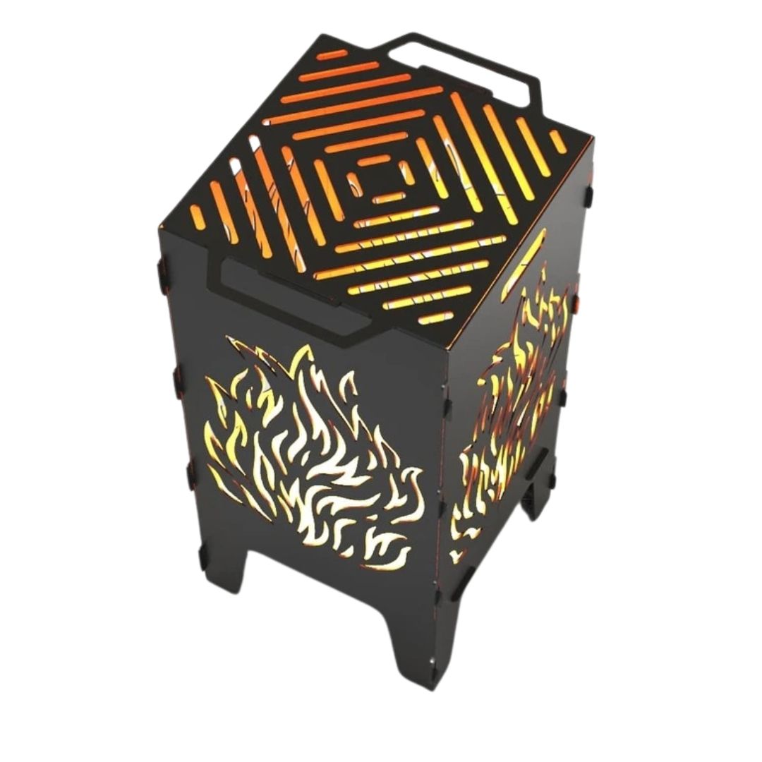 Мангал-барбекю Carino Огонь разборной 470х380х753 мм, металл 3 мм без покрытия