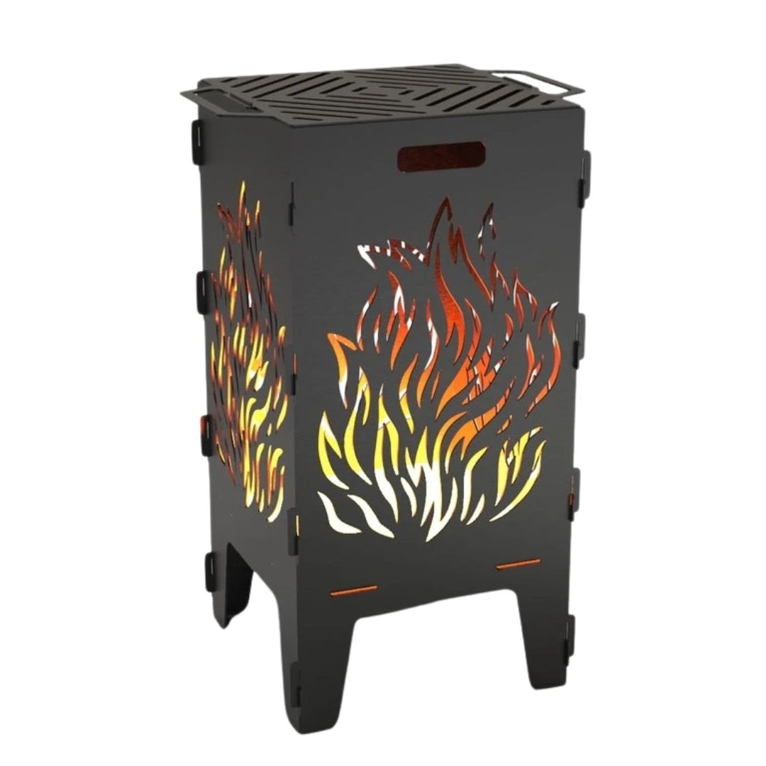 Мангал-барбекю Carino Огонь разборной 470х380х753 мм, металл 3 мм без покрытия