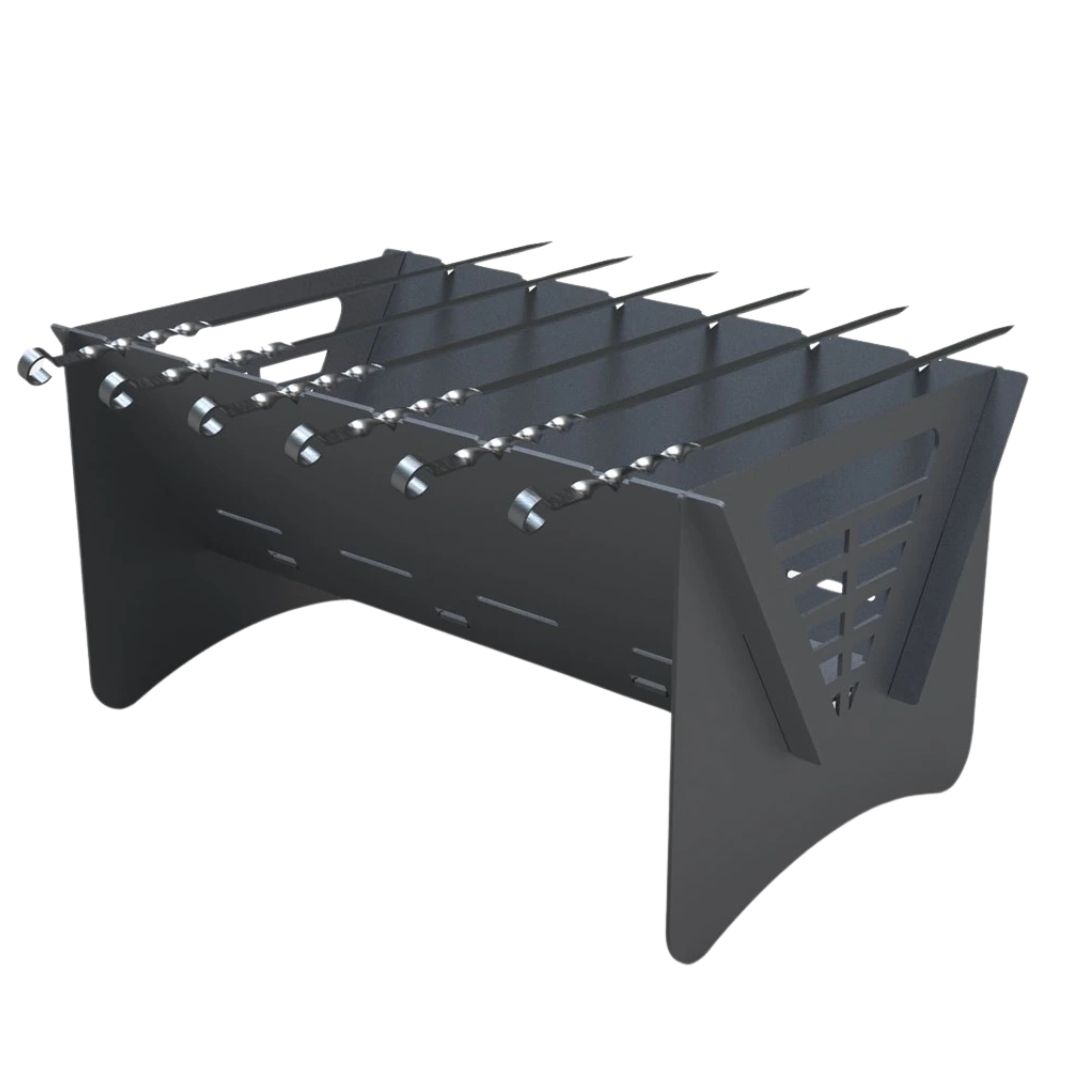 Мангал-гриль Carino Mix разборной 540х445х277 мм, металл 3 мм