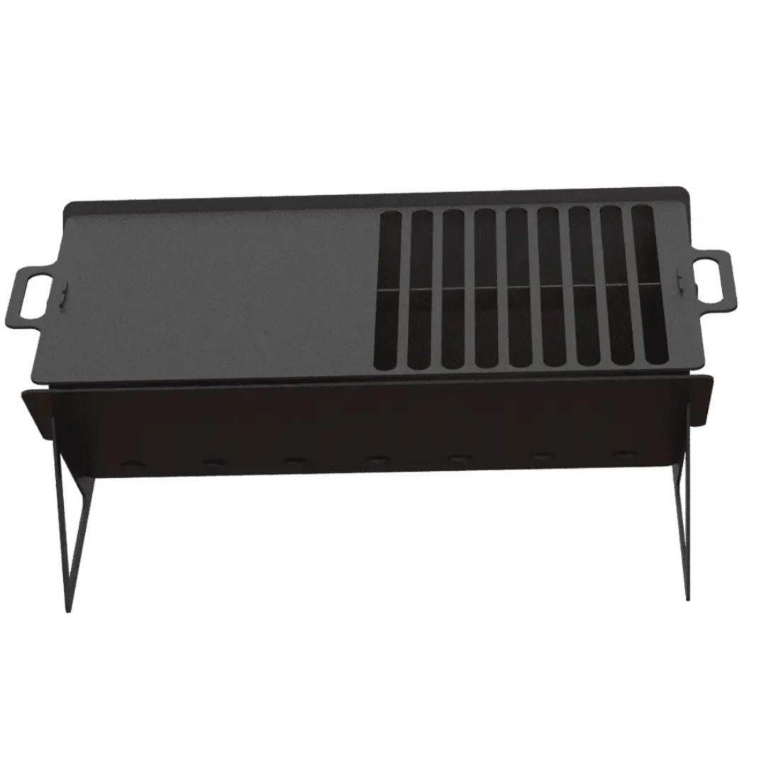 Мангал-гриль Carino Long разборной 1120х587х411 мм, металл 3 мм без покрытия