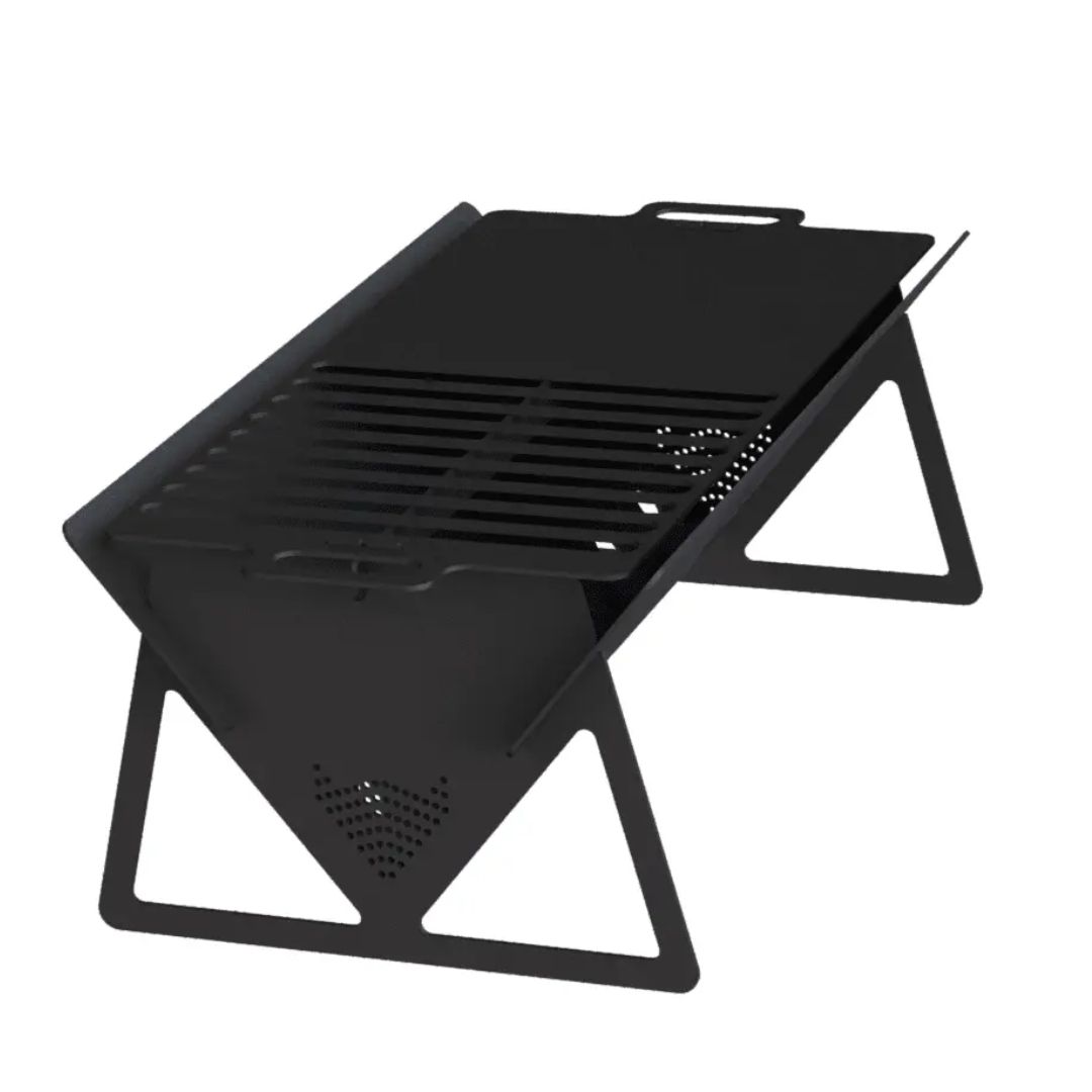 Мангал-гриль Carino Long разборной 1120х587х411 мм, металл 3 мм без покрытия