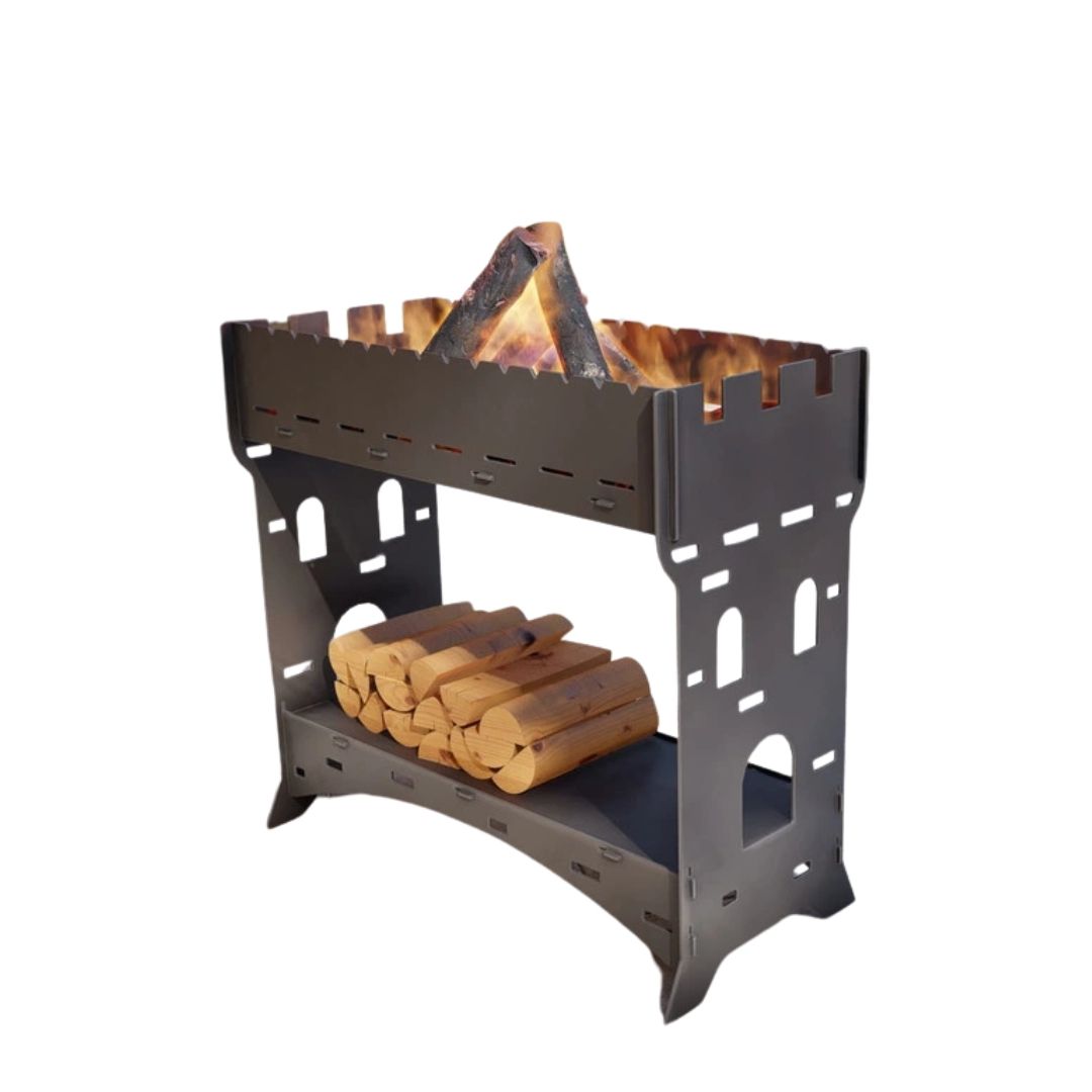 Мангал Carino Башня для шашлыка разборной 965х456х889 мм, металл 3 мм без покрытия