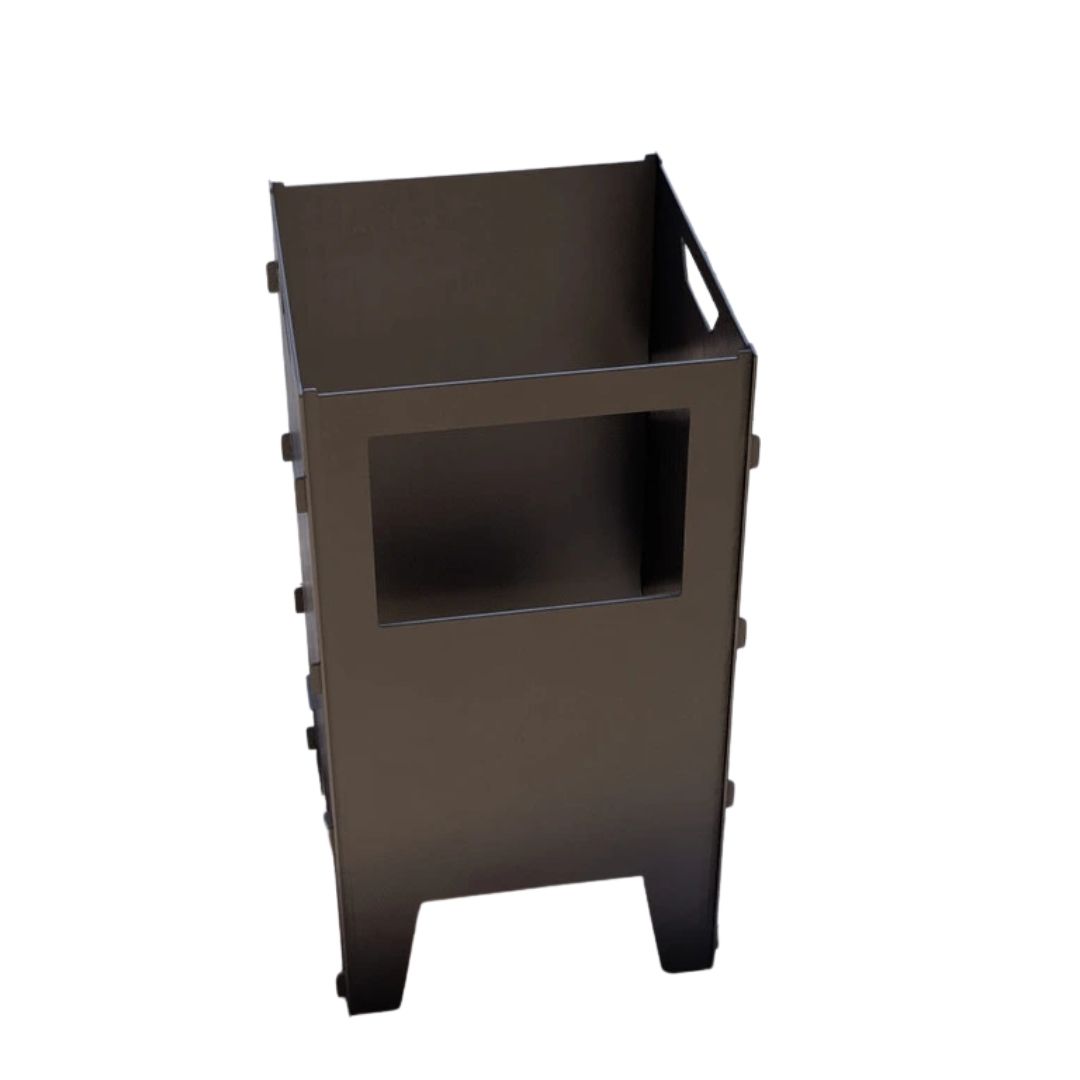 Корзина с грилем мангал-барбекю Carino V1 разборная 513х393х750 мм, металл 3 мм без покрытия