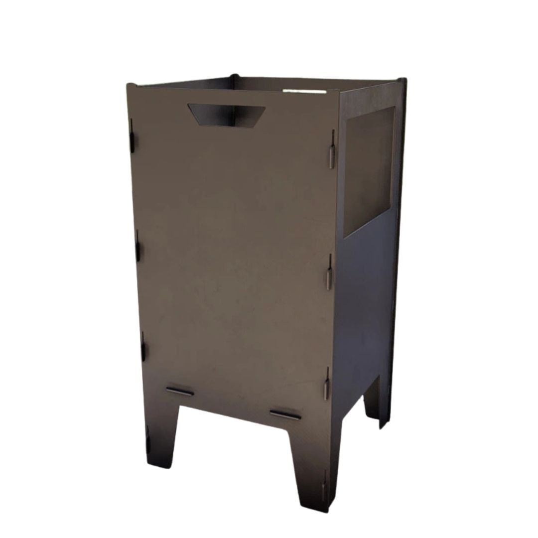 Корзина с грилем мангал-барбекю Carino V1 разборная 513х393х750 мм, металл 3 мм без покрытия