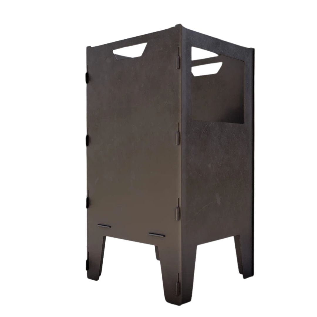 Корзина с грилем мангал-барбекю Carino V1 разборная 513х393х750 мм, металл 3 мм без покрытия