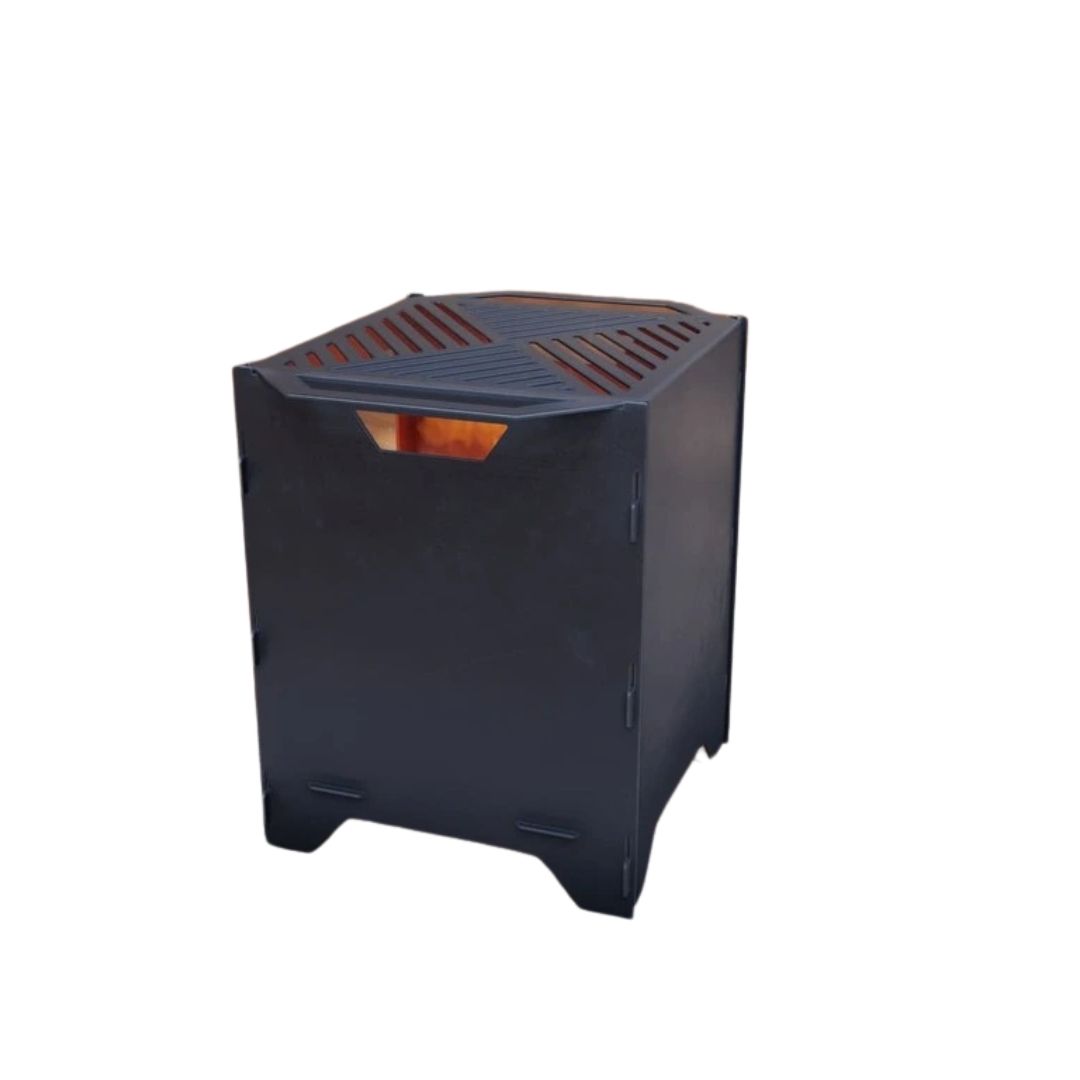 Корзина с грилем мангал-барбекю Carino V3 разборная 513х393х500 мм, металл 3 мм без покрытия